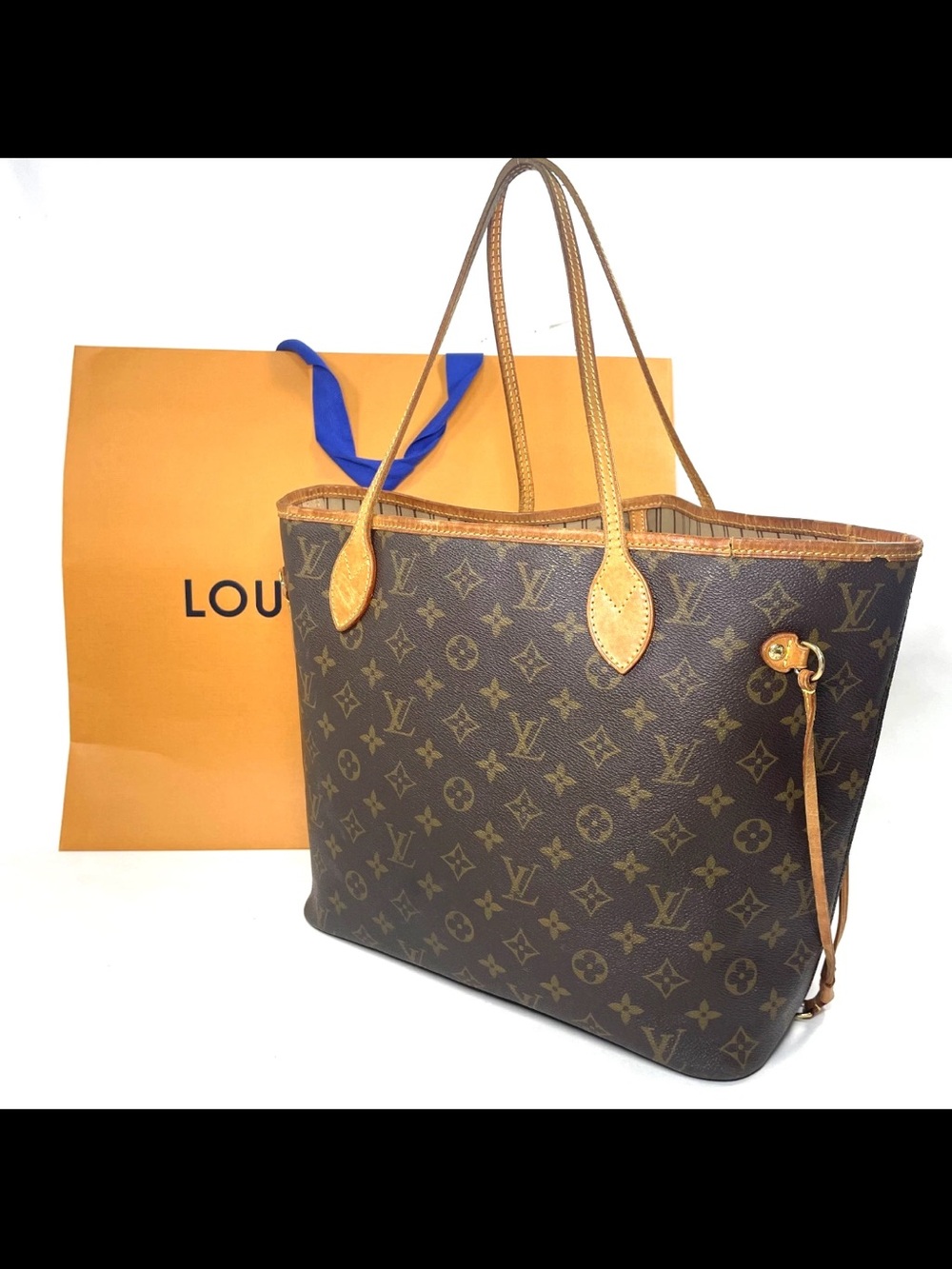Louis Vuitton Monogram Tote in Brown and Tan